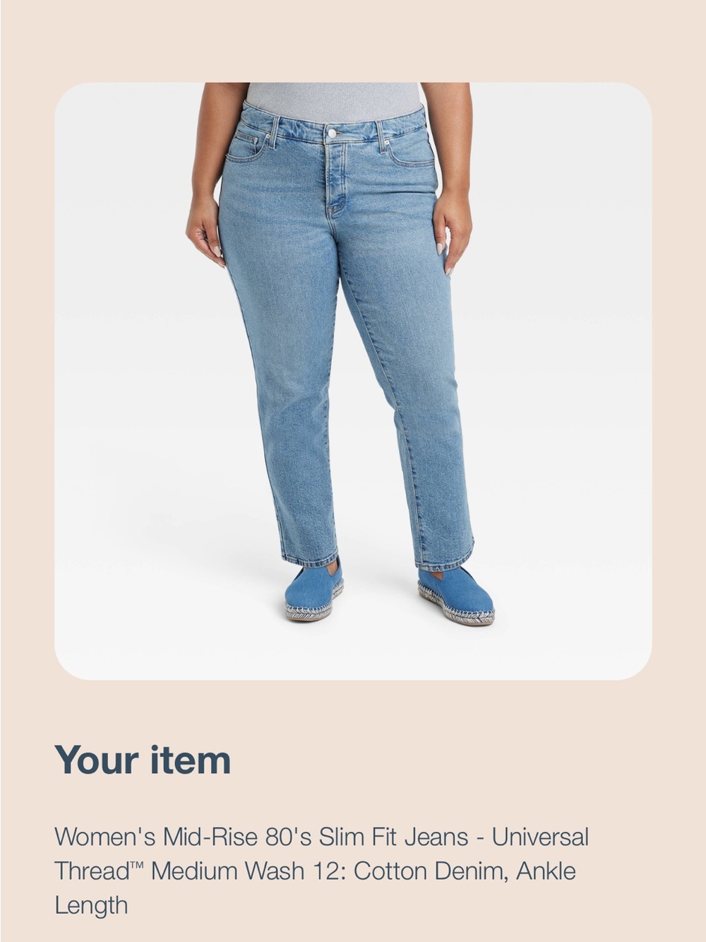 Universal Thread Light Blue Ankle Slim Jeans